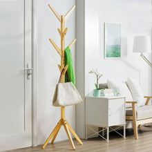 Load image into Gallery viewer, Solid Wood Floor Standing Coat Racks - cloudpeakmarket