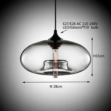 Load image into Gallery viewer, Nordic Modern hanging loft 7 Color Glass Pendant Lamp - cloudpeakmarket
