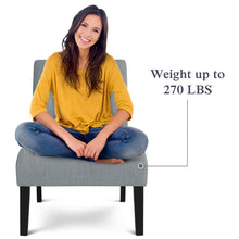 Load image into Gallery viewer, Modern Minimalist Armless, Upholstered Chair - cloudpeakmarket