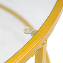 Load image into Gallery viewer, Simple Single-Layer Glass Surface Coffee Table, Gold - cloudpeakmarket