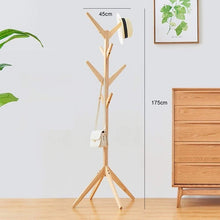 Load image into Gallery viewer, Solid Wood Floor Standing Coat Racks - cloudpeakmarket