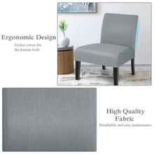 Load image into Gallery viewer, Modern Minimalist Armless, Upholstered Chair - cloudpeakmarket