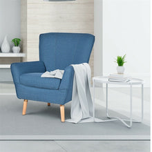 Load image into Gallery viewer, Sofa Arm Chair, Birch Wooden Legs - cloudpeakmarket