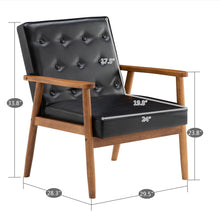 Load image into Gallery viewer, Retro Modern Chair Wooden Black/Brown - cloudpeakmarket