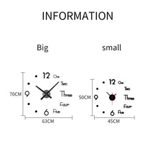 Load image into Gallery viewer, Modern Design, Large Wall Clocks, 3d - cloudpeakmarket