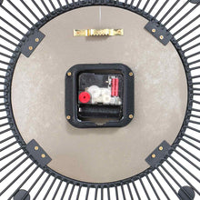 Load image into Gallery viewer, Mirror with Diamond Metal Wall Clock, Quartz - cloudpeakmarket