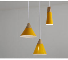 Load image into Gallery viewer, Led Ceiling Lights Nordic Wood Lamp, 110V - cloudpeakmarket