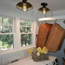 Load image into Gallery viewer, Rustic Retro Iron Lights Ceiling Lamp E26 Lighting Fixture, 110V 220V, Industrial - cloudpeakmarket