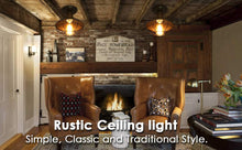 Load image into Gallery viewer, Rustic Retro Iron Lights Ceiling Lamp E26 Lighting Fixture, 110V 220V, Industrial - cloudpeakmarket