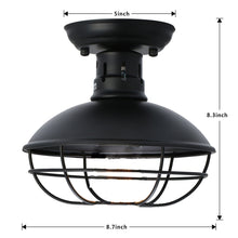 Load image into Gallery viewer, Rustic Retro Iron Lights Ceiling Lamp E26 Lighting Fixture, 110V 220V, Industrial - cloudpeakmarket