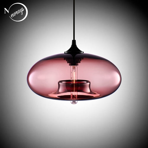 Nordic Modern hanging loft 7 Color Glass Pendant Lamp - cloudpeakmarket