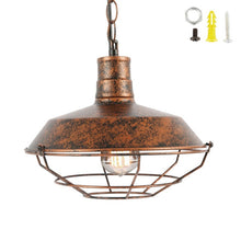 Load image into Gallery viewer, Retro Iron Ceiling Lamp, Round Vintage Industrial Design - cloudpeakmarket
