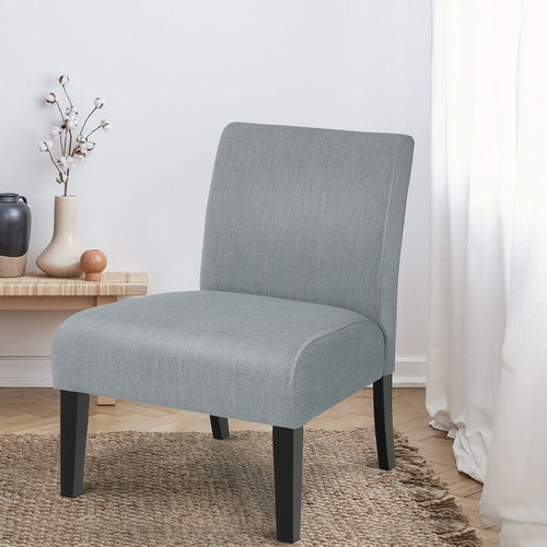 Modern Minimalist Armless, Upholstered Chair - cloudpeakmarket
