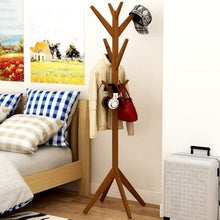 Load image into Gallery viewer, Solid Wood Floor Standing Coat Racks - cloudpeakmarket
