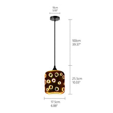 Load image into Gallery viewer, Modern 3D Colorful Nordic Starry Sky Hanging Glass Shade Pendant Lamp Lights E27 LED For Kitchen Restaurant Living Room - cloudpeakmarket
