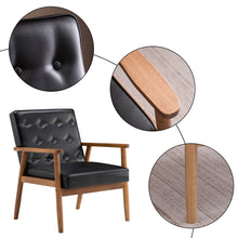 Load image into Gallery viewer, Retro Modern Chair Wooden Black/Brown - cloudpeakmarket
