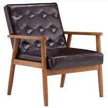 Load image into Gallery viewer, Retro Modern Chair Wooden Black/Brown - cloudpeakmarket
