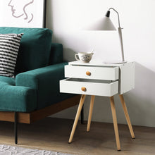 Load image into Gallery viewer, Mid Century Modern 2 Drawers Nightstand/ 2 each - cloudpeakmarket
