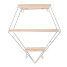 Load image into Gallery viewer, Iron/Wooden Wall Shelf / Art Display - cloudpeakmarket
