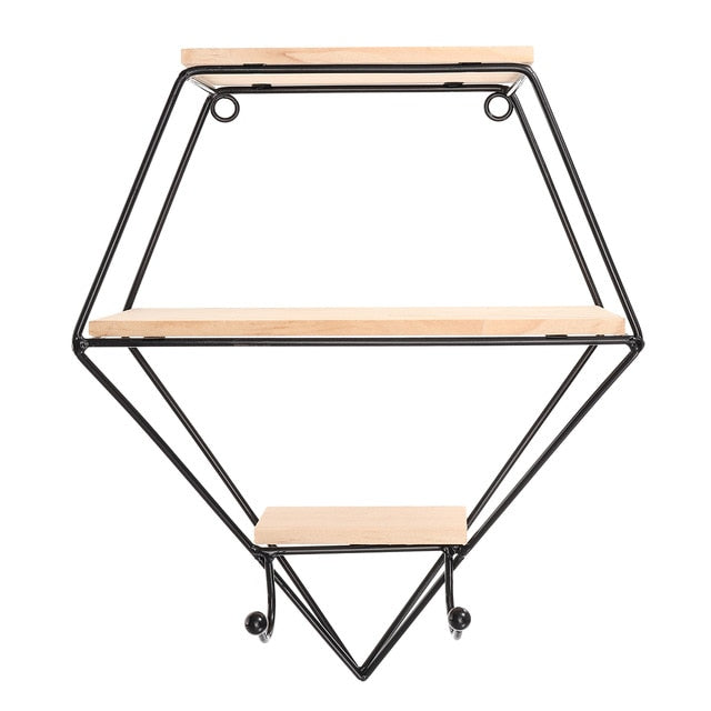 Iron/Wooden Wall Shelf / Art Display - cloudpeakmarket